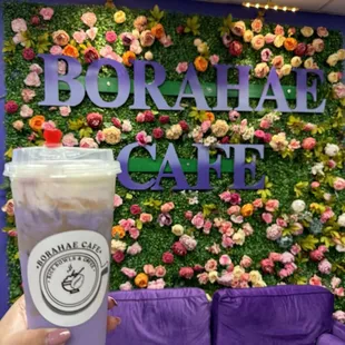 My drink with cute decor