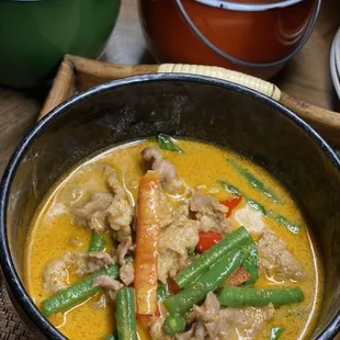 Panang curry pork