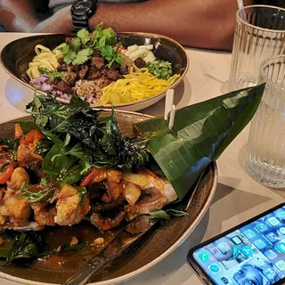 1. Crispy Basil Red Snapper