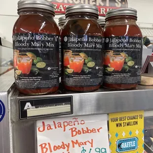jars of bloody mary