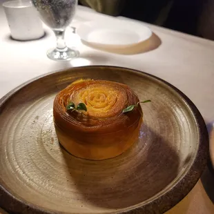 a plate of food on a table