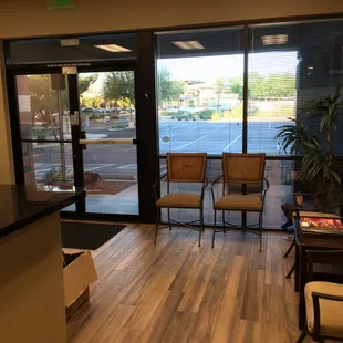 Spacious waiting room
