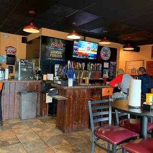 people sitting at the bar