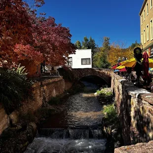 Outside the restaurant