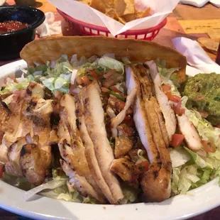 Salad with chicken