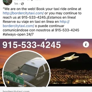 Book online or call the day!