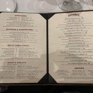 Food menu