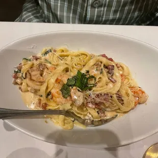 Gulf Shrimp Carbonara