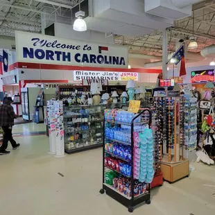the entrance to the north carolina store