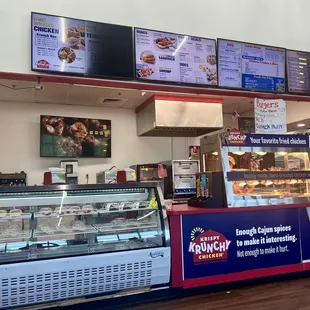 Clean, organized display with friendly workers