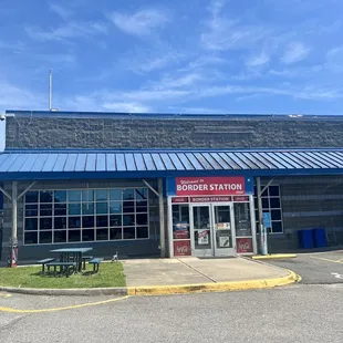 Really large convenience store with ample bathrooms that are decently clean, albeit dated.