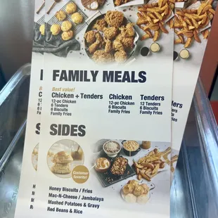 Good description of the chicken and side options