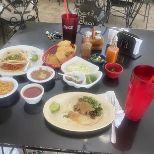 plates of food on a table