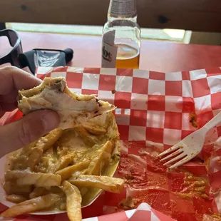 Quesadilla and enchilada fries.