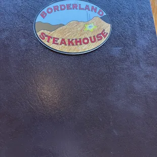 Menu cover