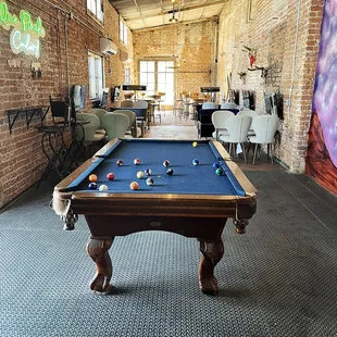 nice Pool table in a more private room