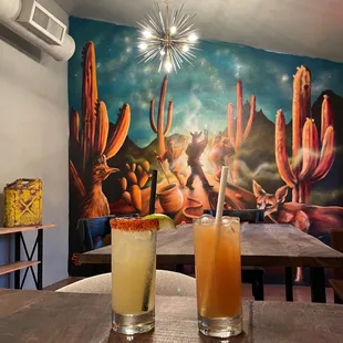 Margarita and Non-Alcoholic Tamarindo