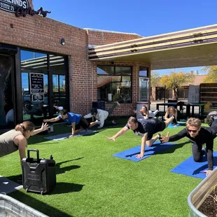Yoga + Beer on Sundays at 8am. Pay at the door.