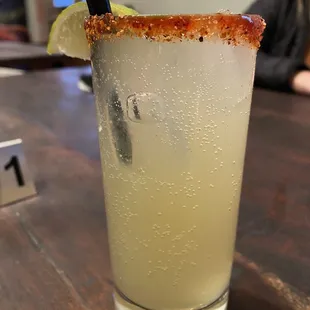 Margarita with tajin rim