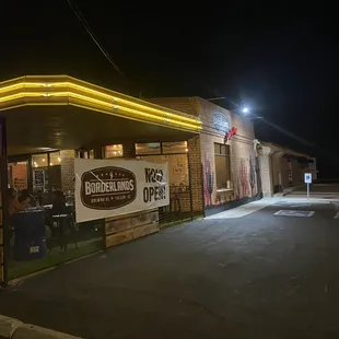 outside