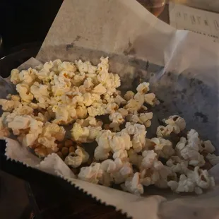 $1 popcorn (you get a lot more than what is shown here)