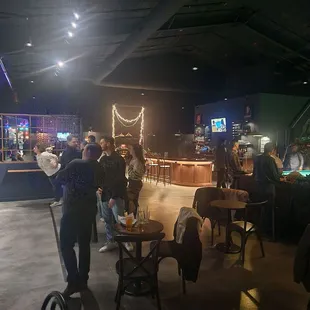 Dartboard area