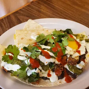 Huevos Ranchero Verde with Chorizo
