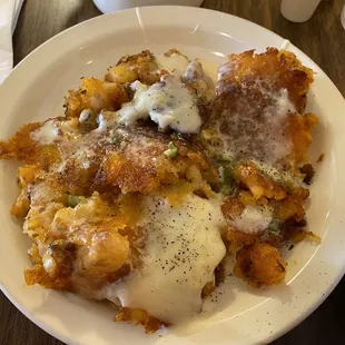 HomeFries "con queso". Delicious!