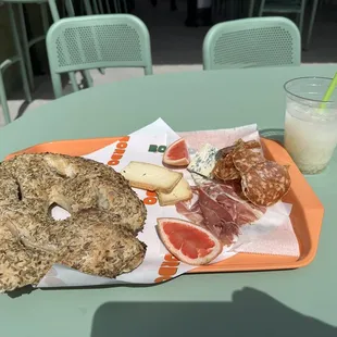 Bread, charcuterie &amp; gelato