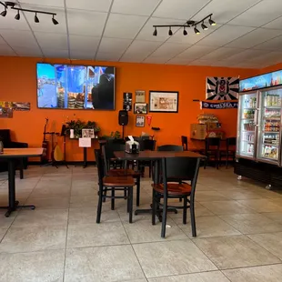 the inside of the restaurant