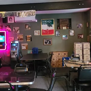 the interior of the restaurant