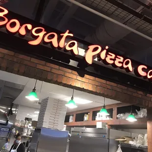 Sign inside Budd Diary Food Hall