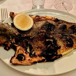 The star of the meal: Branzino! Iykyn