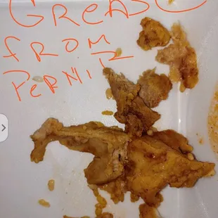 Grease on Pernir. It had 80% grease