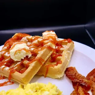 Guava &amp; Cheese Waffles