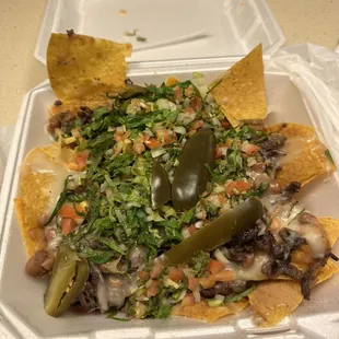 Nachos with "steak"
