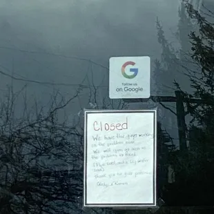 We wanted to finally try it since we were off together.   They were closed.