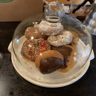 a variety of donuts