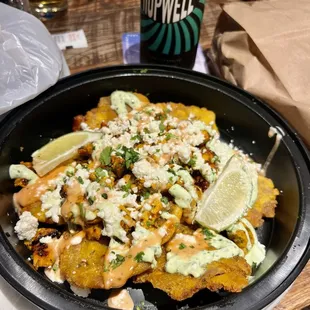 Tostón nachos