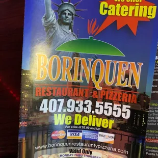 Menu Cover.