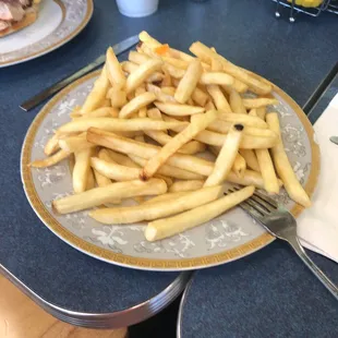 French fries are crazy large