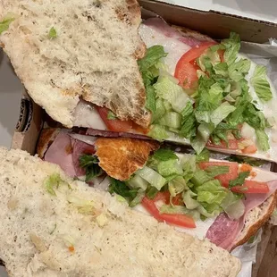 a sandwich in a box