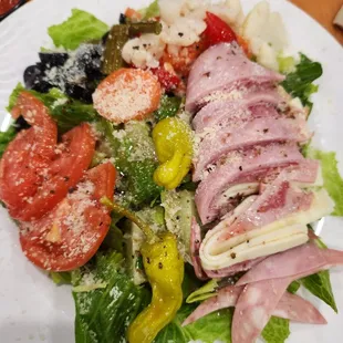 Antipasta salad with Italian dressing