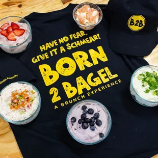 Have no fear, give it a Schmear! Cream cheese flavors include Plain, scallion, veggie, lox, blueberry, strawberry &amp; twisted honey.