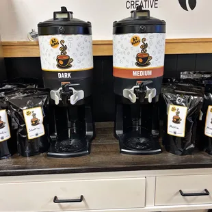 Very own coffee bean blend. Also ice coffee is served here with coffee ice cubes and lots of choices of coffee flavor choices