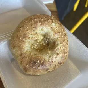 Delicious Bialys with softer onions inside and crunchier on outside. Perfection!!!!!