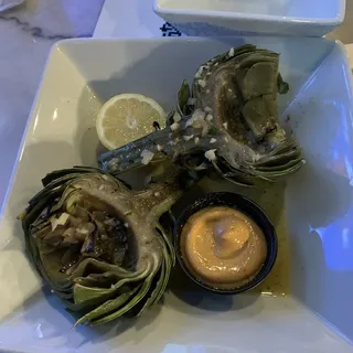Grilled Whole Artichoke