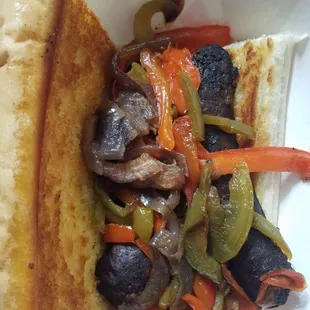 San Gennaro sandwich burnt beyond belief:-(