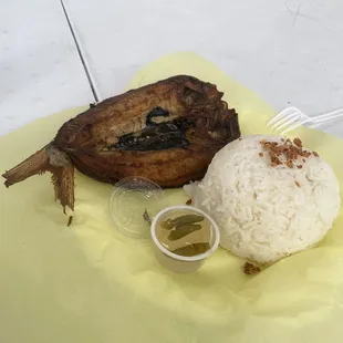 Fried Fish and rice