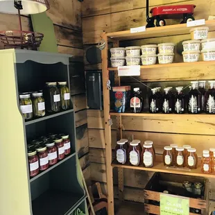 Local honey, salsa, etc.